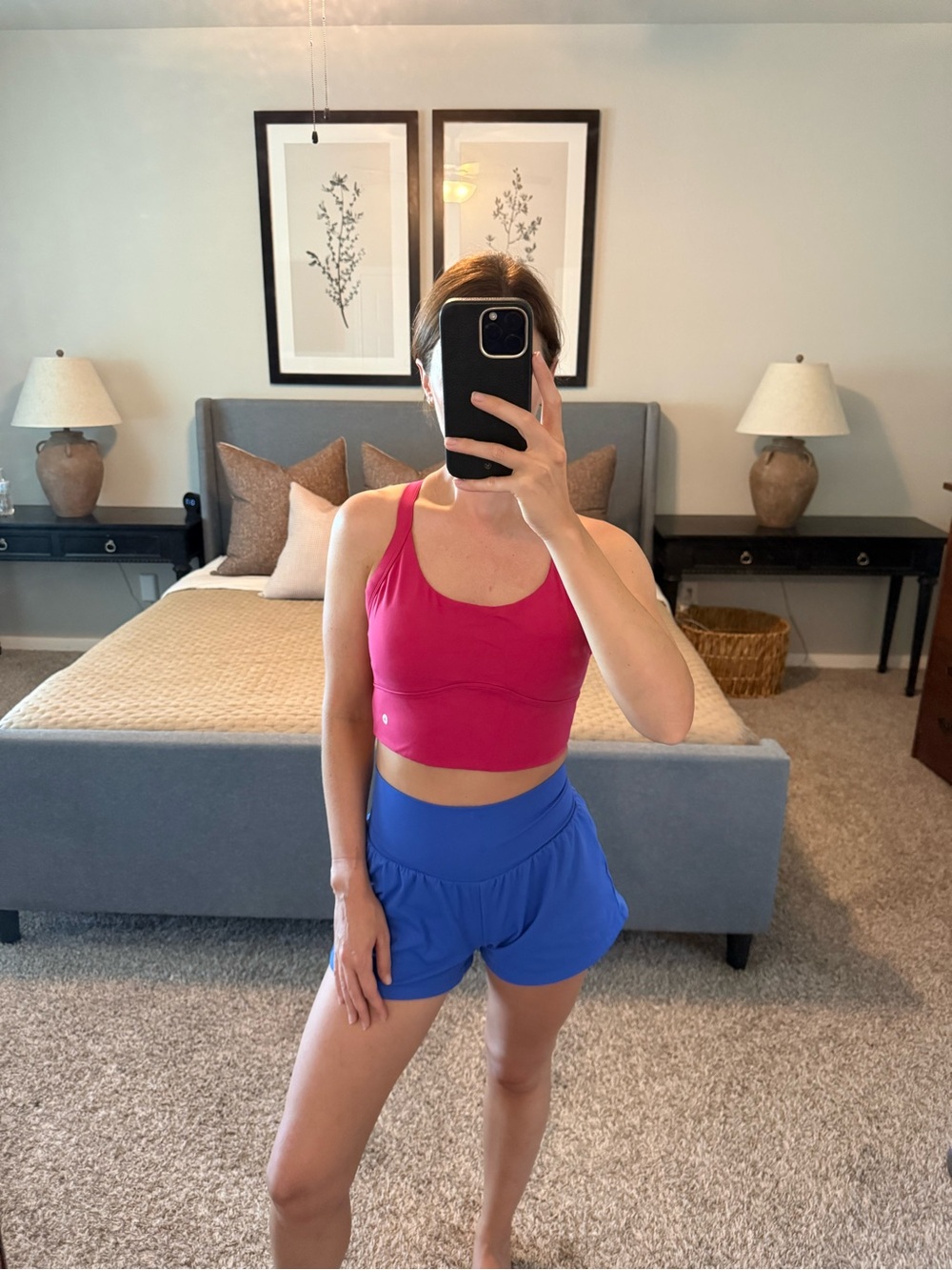 HALARA Hot Pink Racerback Sports Crop Top